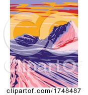 Poster, Art Print Of Swirling Grey And White Sandstone In White Pocket In Paria Plateau Located In Vermilion Cliffs National Monument Arizona United States Wpa Poster Art