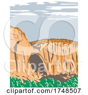 Poster, Art Print Of La Ventana Natural Arch Within El Malpais National Monument Located In New Mexico Usa Wpa Poster Art
