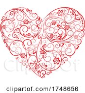 Poster, Art Print Of Floral Heart