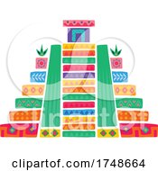 Poster, Art Print Of Mexican Themed Pyramid