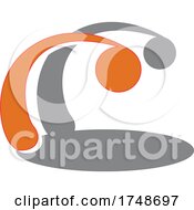 Abstract Gray And Orange Logo