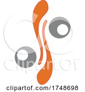 Abstract Gray And Orange Logo
