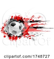Grunge And Soccer Ball Design by Vector Tradition SM