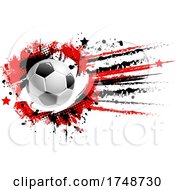 Grunge And Soccer Ball Design by Vector Tradition SM