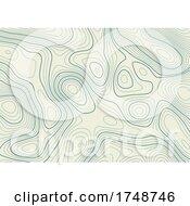 Poster, Art Print Of Abstract Background With A Contour Topography Landscape Design