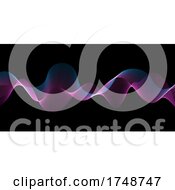 Poster, Art Print Of Abstract Background With Flowing Lines Design
