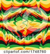 Abstract Retro Psychedelic Background 1201