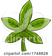 Poster, Art Print Of Cartoon Five Pointed Leaf