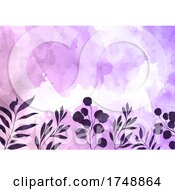 Decorative Floral Watercolour Background