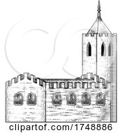 Poster, Art Print Of Church Cathedral Old Medieval Vintage Building