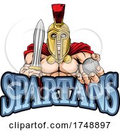 Poster, Art Print Of Spartan Golf Sports Mascot