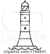 Poster, Art Print Of Lighthouse Black And White