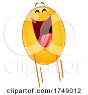 Happy Jumping Yellow Emoji Smiley