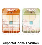 Poster, Art Print Of Tropical Blank Bingo Cards Cut Out