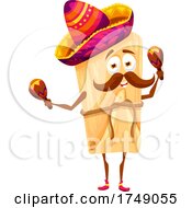 Mexican Tamale Playing Maracas by Vector Tradition SM