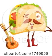 Taco Holding A Guitar