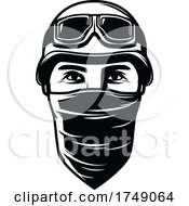Poster, Art Print Of Man Wearing A Bandana Mask