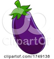 Poster, Art Print Of Cartoon Eggplant