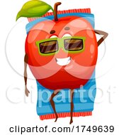 Poster, Art Print Of Relaxed Apple Character
