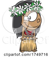 Cartoon Tahitian Girl