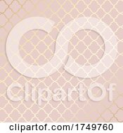 Poster, Art Print Of Rose Gold Ethnic Patterned Background