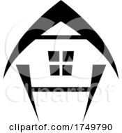 Poster, Art Print Of House Icon In Black