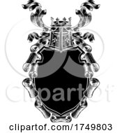 Poster, Art Print Of Scroll Coat Of Arms Shield Royal Crest