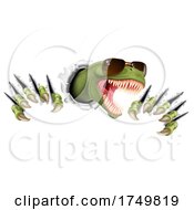 Poster, Art Print Of Cool Dinosaur Wearing Shades Sunglasses