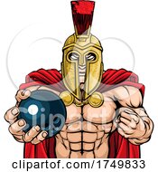 Poster, Art Print Of Spartan Trojan Bowling Sports Mascot