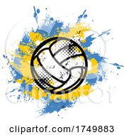 Grungy Volleyball Design