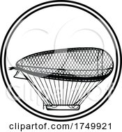 Air Balloon Dirigible Airship by Vector Tradition SM