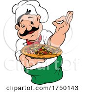 Poster, Art Print Of Italian Pizza Chef