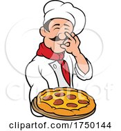 Poster, Art Print Of Italian Pizza Chef