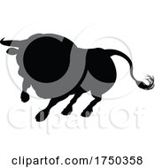 Poster, Art Print Of Silhouette Bull