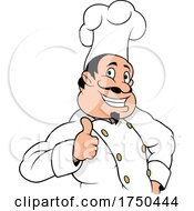Poster, Art Print Of Happy Cartoon Chef Giving A Thumb Up