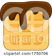 Poster, Art Print Of Waffle With Chocolate