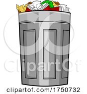 Full Trash Can by Hit Toon