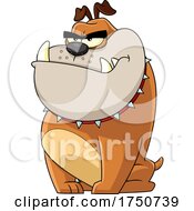 Poster, Art Print Of Cartoon Bulldog Sitting