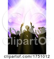 Silhouette Of A Party Crowd