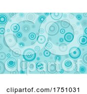 Poster, Art Print Of Seamless Blue Circle Background Pattern