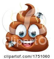 Poster, Art Print Of Happy Poop Poo Emoticon Poomoji Emoji Icon