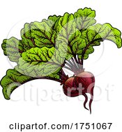 Poster, Art Print Of Beets Beetroot Vegetable Woodcut Illustration