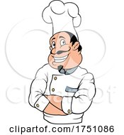 Cartoon Happy Italian Chef by dero