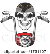 Poster, Art Print Of Biker Skull