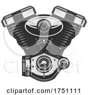 Poster, Art Print Of Motorcycle Engine