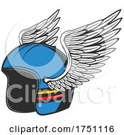 Motorcycle Helmet With Wings