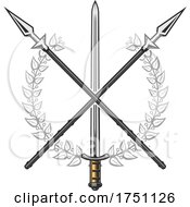 Poster, Art Print Of Spears And Sword