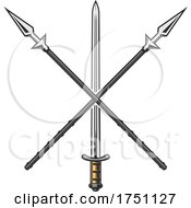 Poster, Art Print Of Spears And Sword