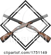 Poster, Art Print Of Crossed Hunting Rifles