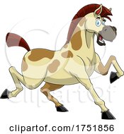 Horse Mascot Running